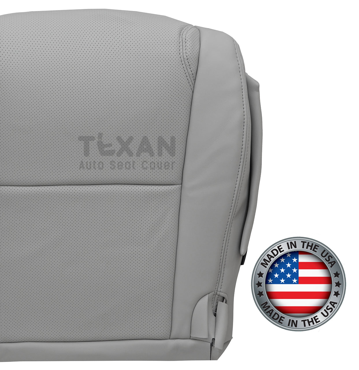 For 2006 to 2011 Lexus GS300, GS350, GS430, GS450H, GS460 Driver Side Bottom Perforated Leather Replacement Seat Cover Gray