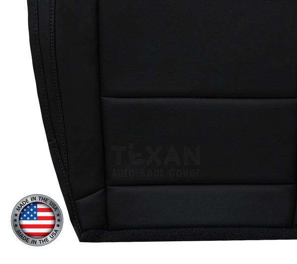 2015 to 2022 Chevy Colorado Driver Side Bottom Synthetic Leather Replacement Seat Cover Black