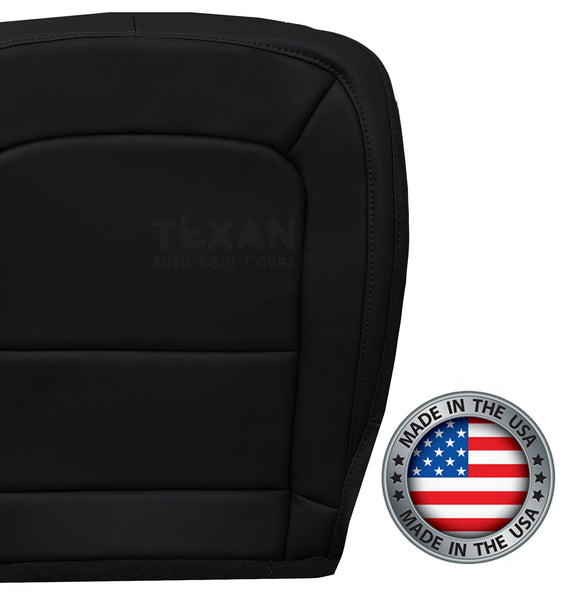 2015 to 2022 Chevy Colorado Driver Side Bottom Synthetic Leather Replacement Seat Cover Black