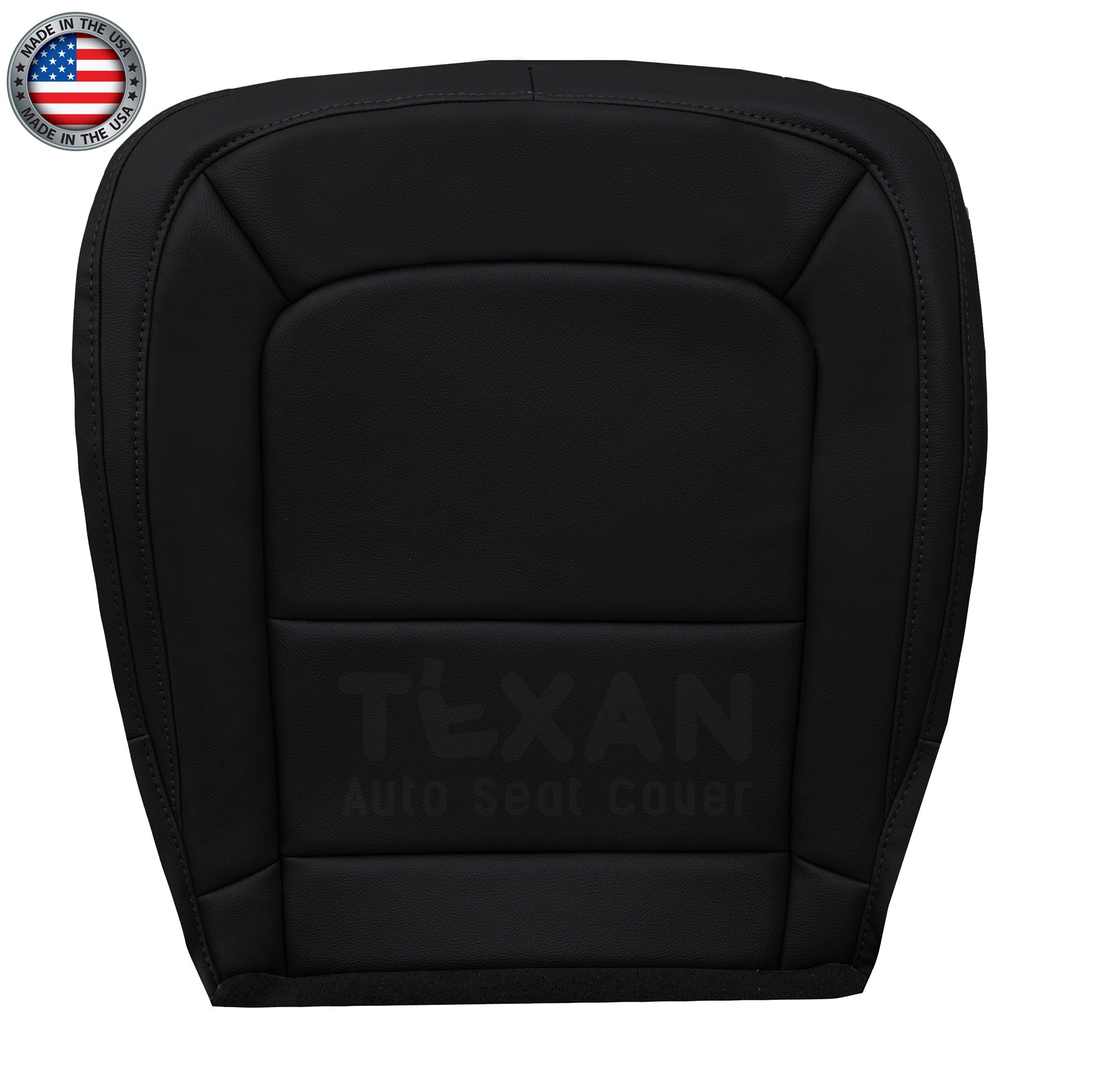 2015-2022 driver/passenger side bottom replacement seat cover jet black