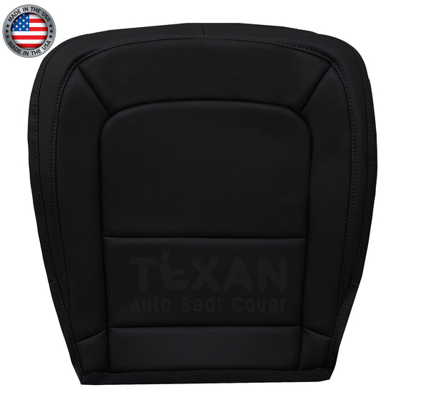 2015-2022 driver/passenger side bottom replacement seat cover jet black