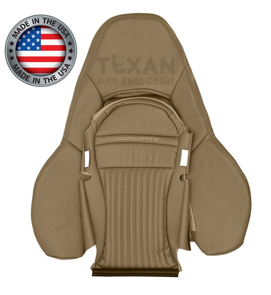 1997-2004 chevy corvette driver/passenger lean back seat cover light oak 