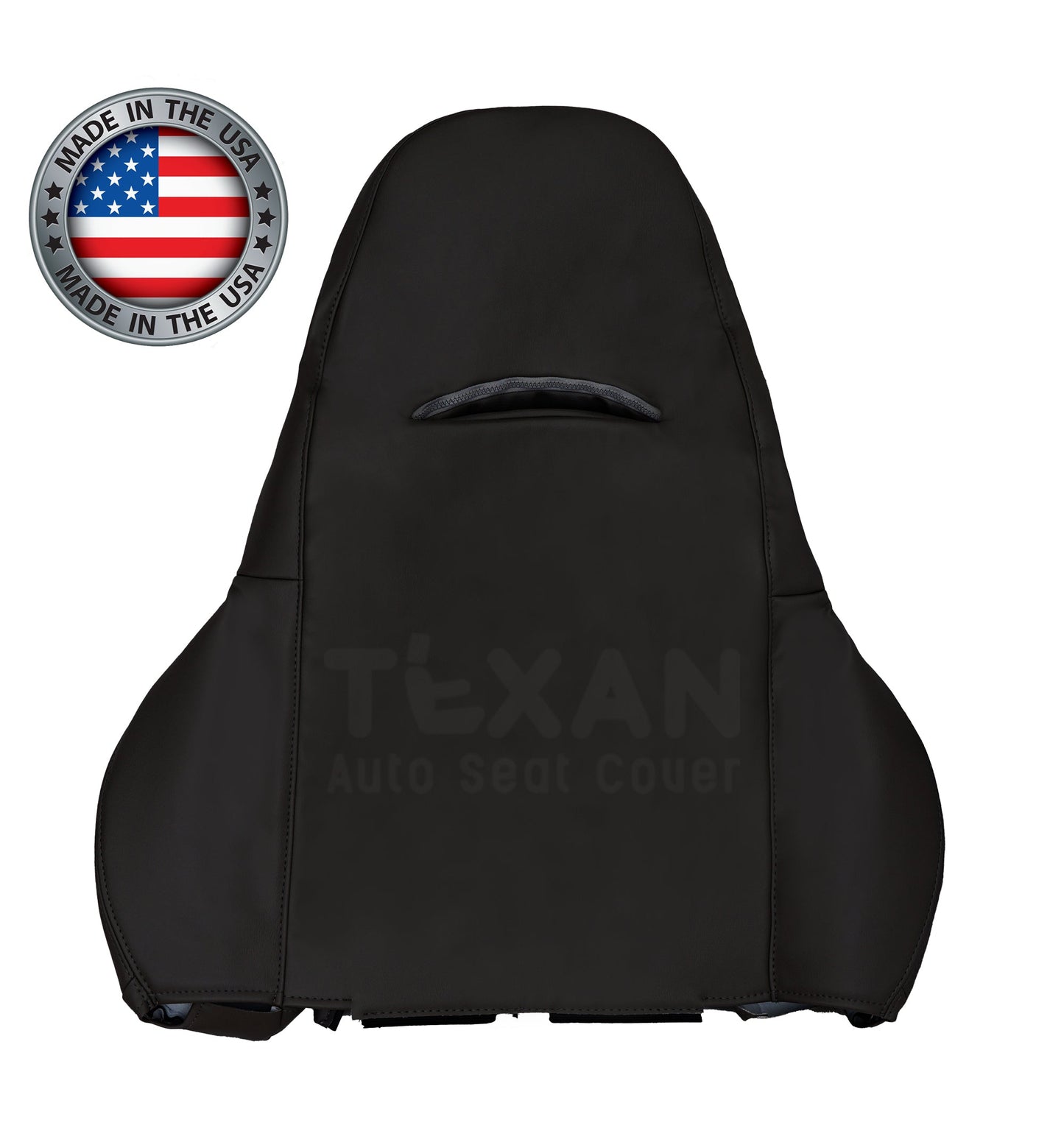 Fits 1997 to 2004 Chevy Corvette Passenger Side Lean Back Perforated Leather Replacement Seat Cover Black