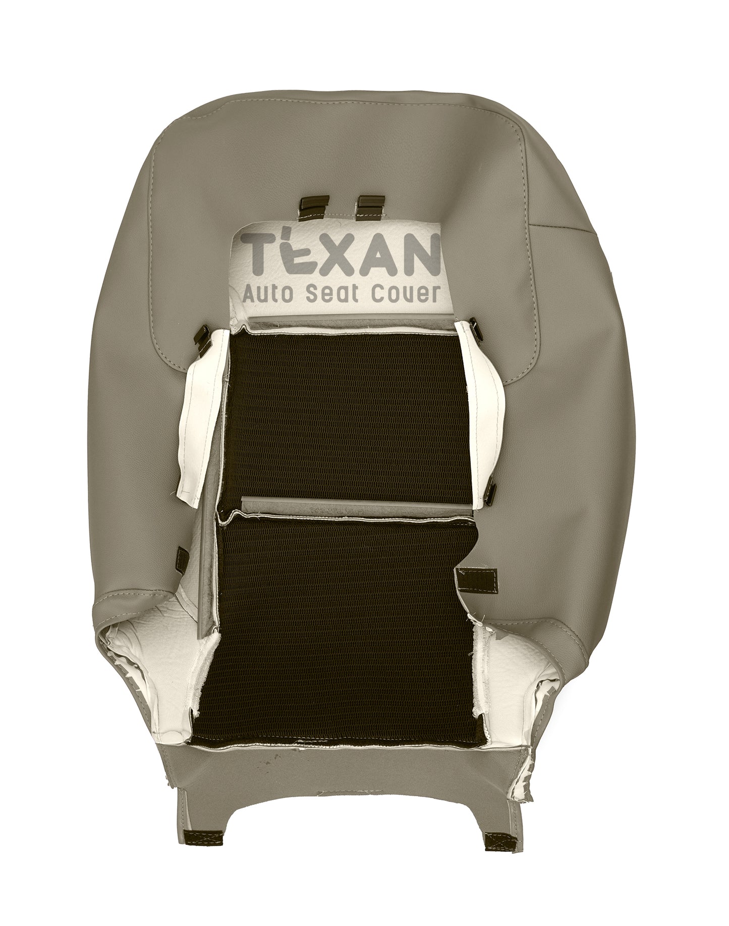 Fits 2015, 2016, 2017, 2018, 2019, 2020 Chevy Tahoe/Suburban Driver Side Lean Back Synthetic Leather Replacement Seat Cover Dune Tan