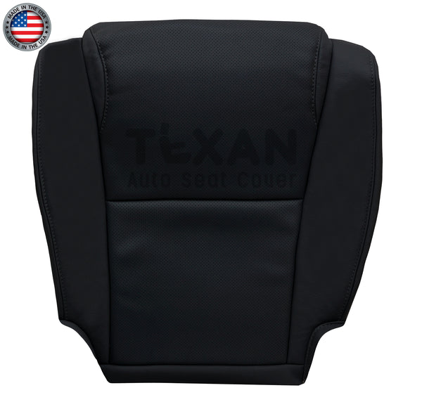 Black replacement bottom seat cover for 2010–2013 Toyota Tundra Platinum Crew Cab – OEM fit with perforated insert
