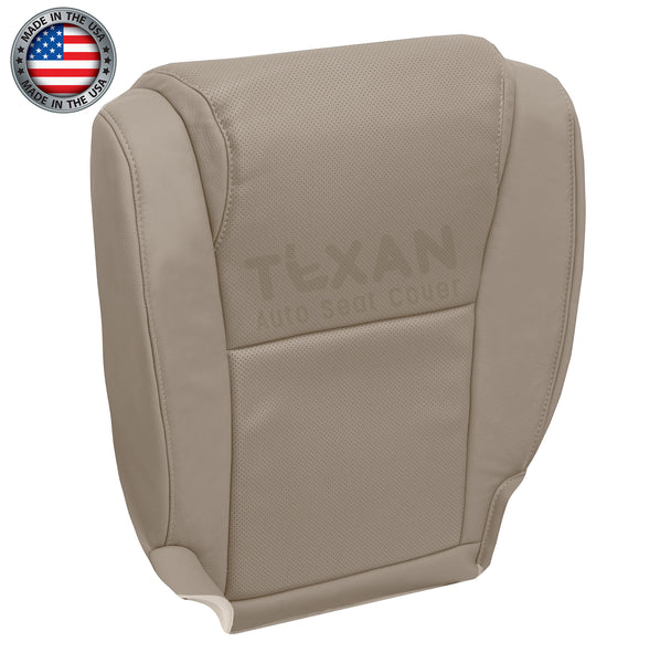 For 2007 to 2013 Toyota Sequoia Driver Side Synthetic Leather Perforated Replacement Seat Cover Tan