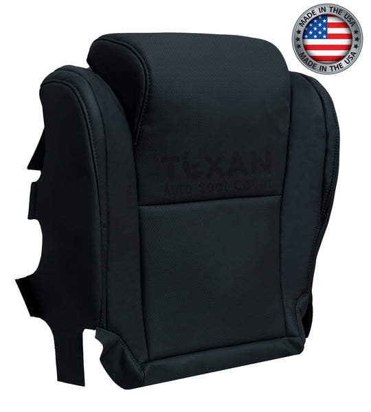 2010-2013 Toyota Tundra Platinum Driver Side Bottom Perforated Leather Replacement Seat Cover Black