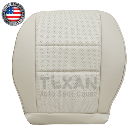 Fits 2008-2015 Mercedes-Benz GLK250 Driver Side Bottom Tan Perforated Leather Replacement Seat Cover