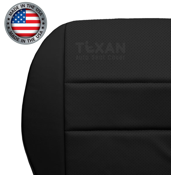 Fits 2008-2015 Mercedes-Benz GLK250 Passenger Side Bottom Black Perforated Synthetic Leather Replacement Seat Cover