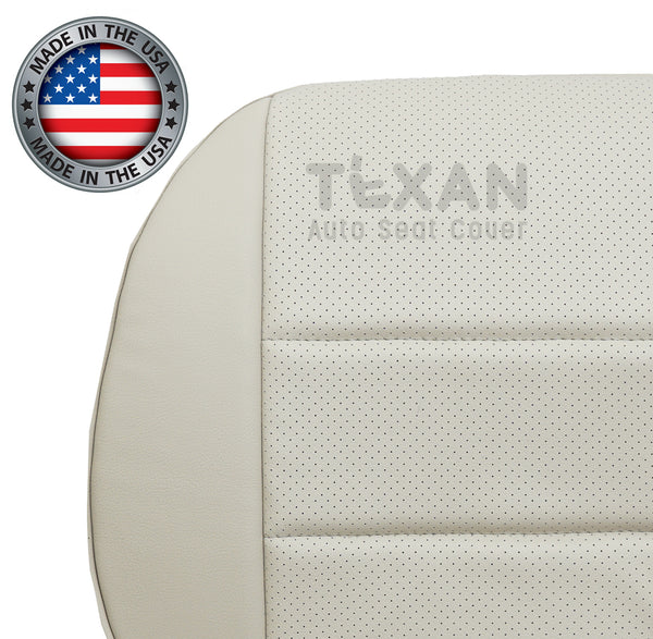 Fits 2008-2015 Mercedes-Benz GLK350 Passenger Side Bottom Tan Perforated Synthetic Leather Replacement Seat Cover