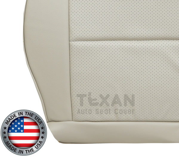 Fits 2008-2015 Mercedes-Benz GLK350 Passenger Side Bottom Tan Perforated Synthetic Leather Replacement Seat Cover