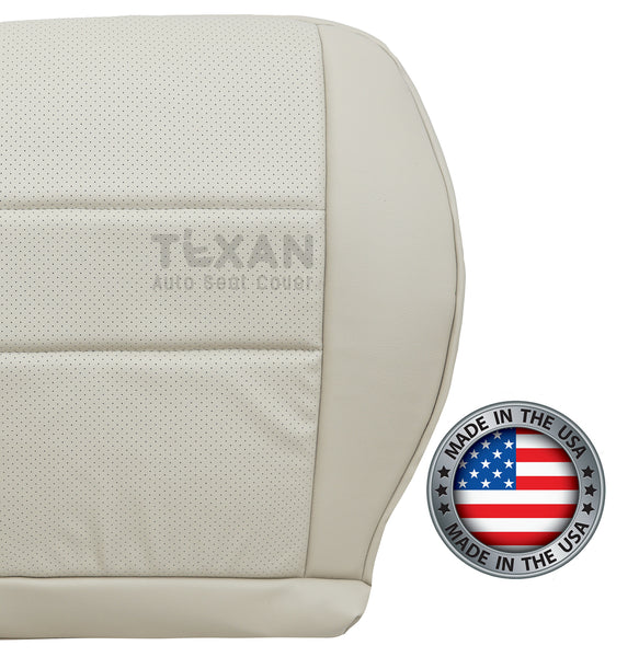 Fits 2008-2015 Mercedes-Benz GLK350 Passenger Side Bottom Tan Perforated Leather Replacement Seat Cover