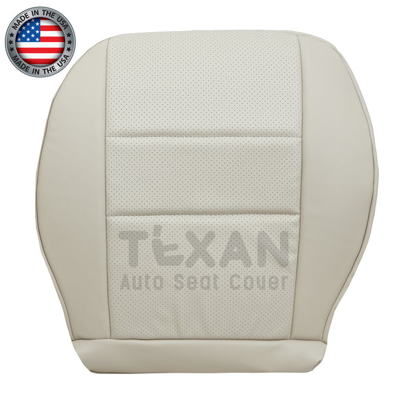 Fits 2008-2015 Mercedes-Benz GLK350 Driver Side Bottom Tan Perforated Synthetic Leather Replacement Seat Cover