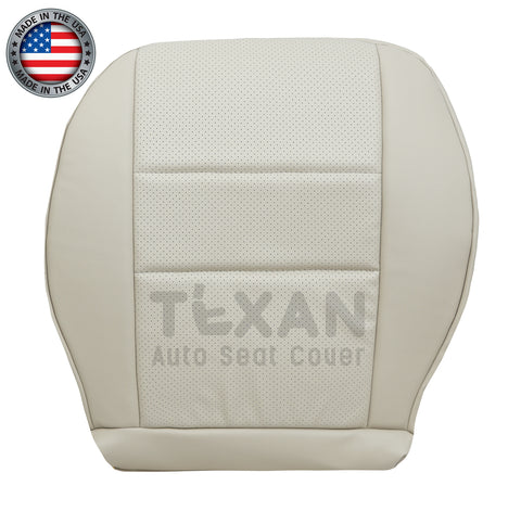 Fits 2008-2015 Mercedes-Benz GLK350 Driver Side Bottom Tan Perforated Leather Replacement Seat Cover