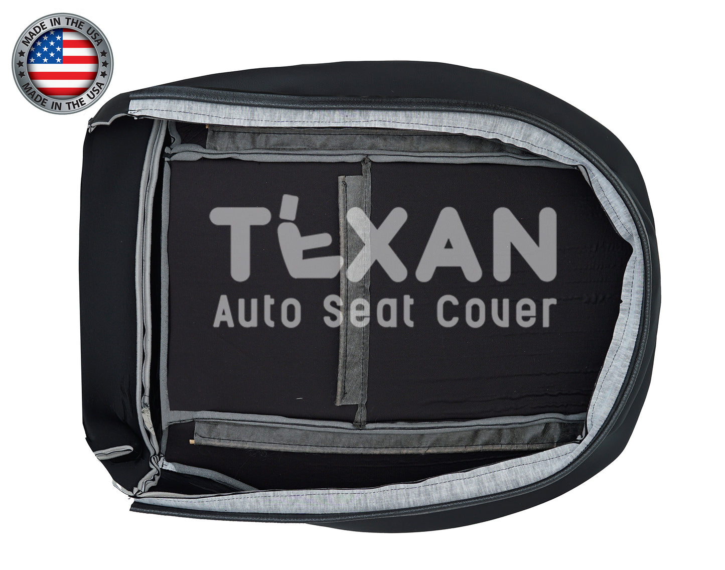 Fits 2008-2015 Mercedes-Benz GLK250 Passenger Side Bottom Black Perforated Leather Replacement Seat Cover