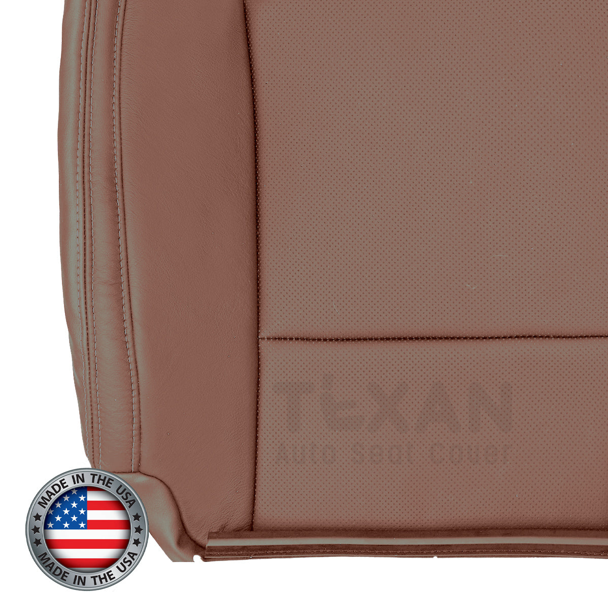 Compatible with 2015, 2016, 2017 Subaru Outback Driver Lean Back Perforated Synthetic Leather Replacement Seat Cover Brown