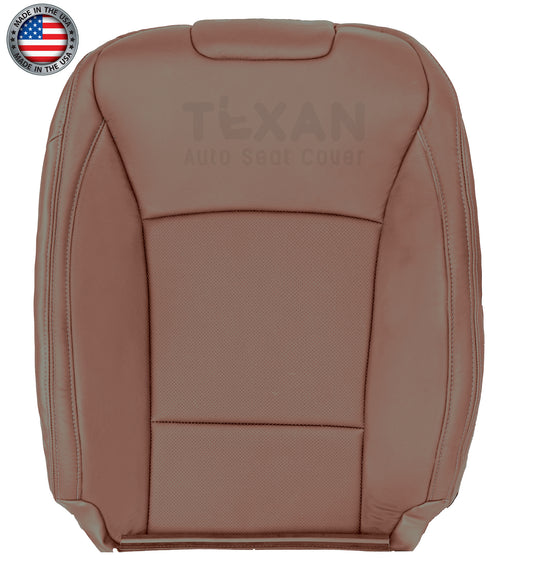 Compatible with 2015, 2016, 2017 Subaru Outback Driver Lean Back Perforated Synthetic Leather Replacement Seat Cover Brown