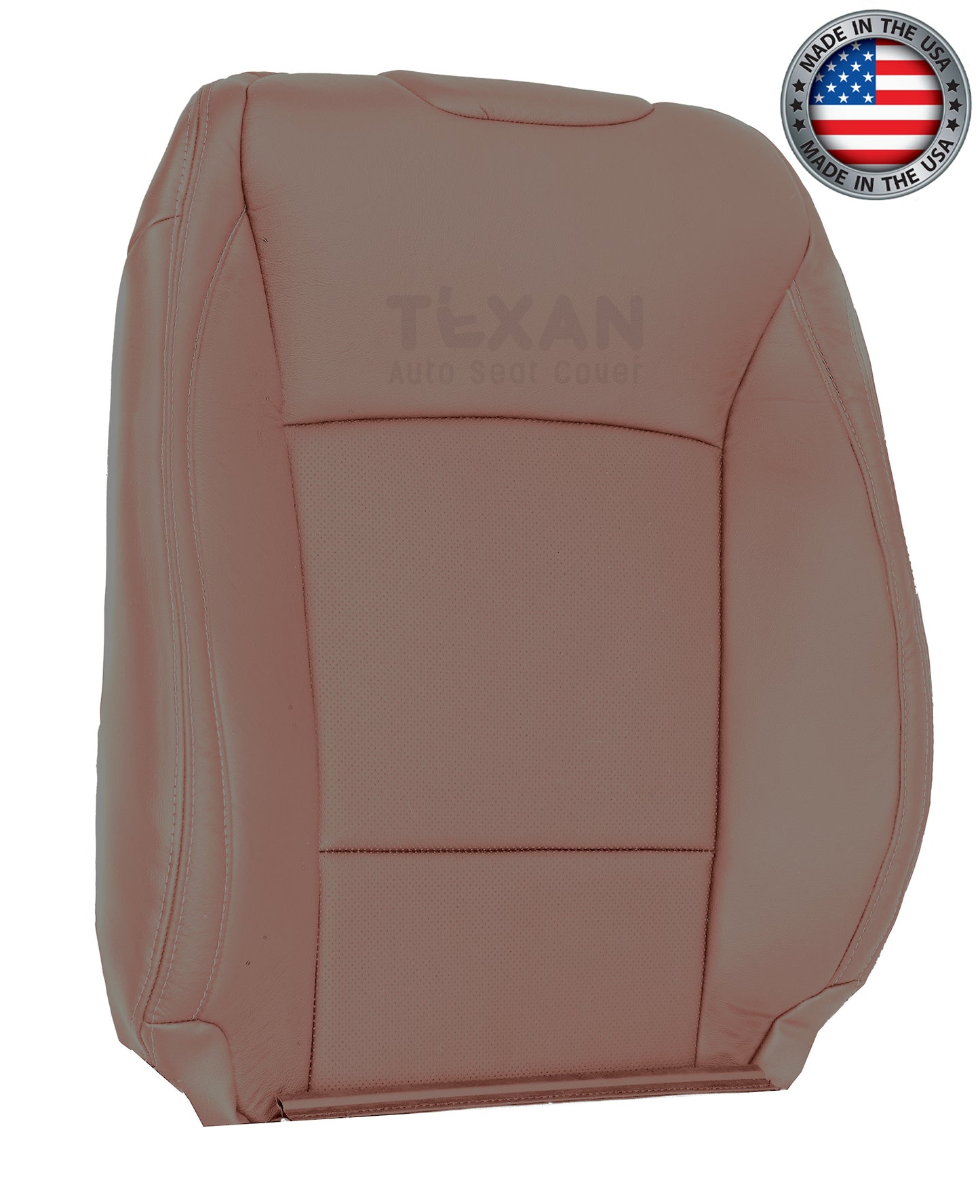 Compatible with 2015, 2016, 2017 Subaru Outback Driver Lean Back Perforated Synthetic Leather Replacement Seat Cover Brown