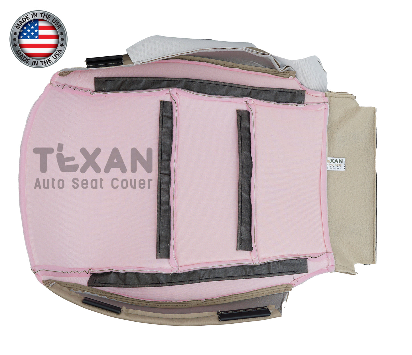 Fits 2008 2009 2010 2011 2012 Honda Accord Driver Side Bottom Leather Replacement Seat Cover Tan