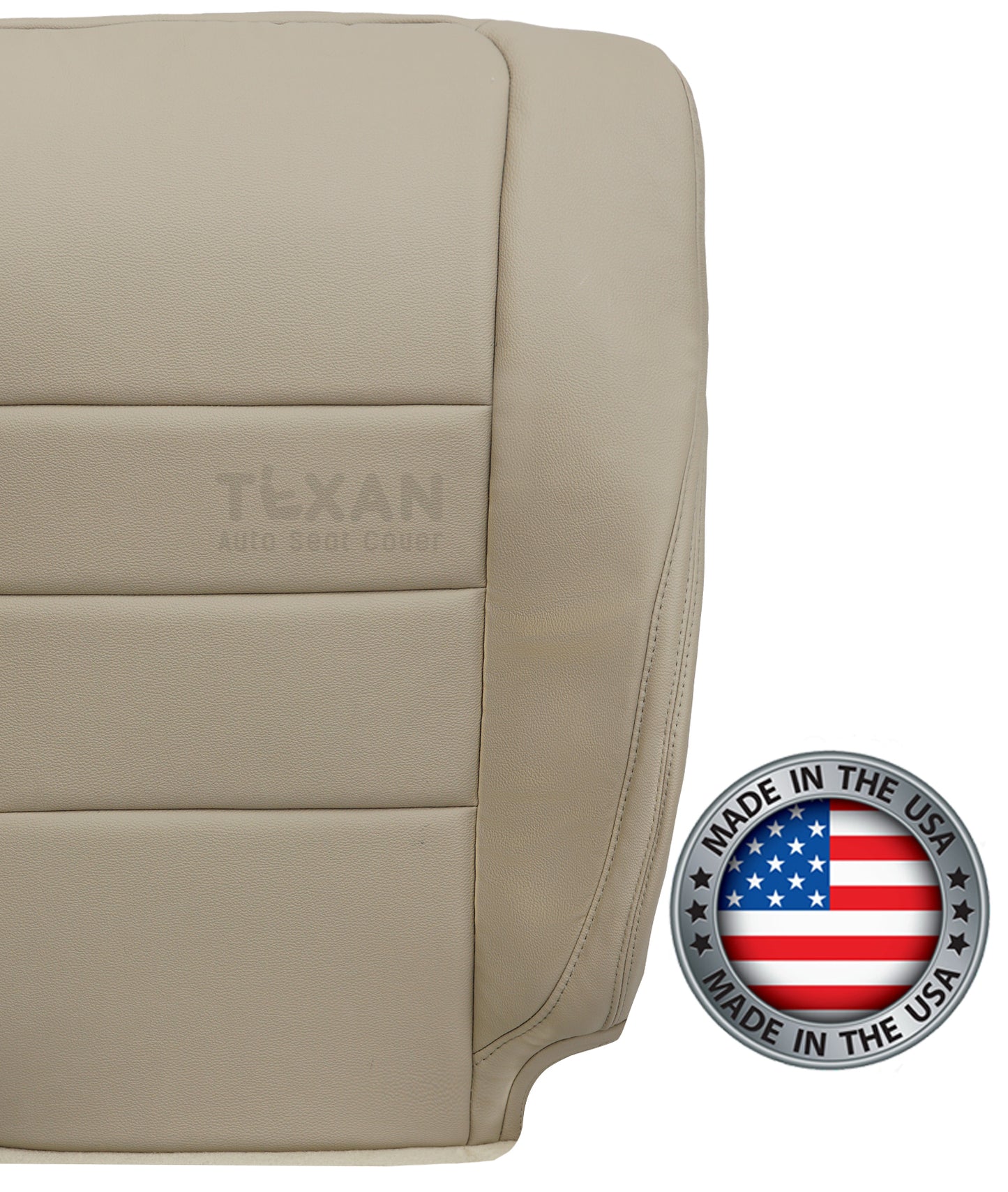 Fits 2008 2009 2010 2011 2012 Honda Accord Passenger Side Lean Back Leather Replacement Seat Cover Tan