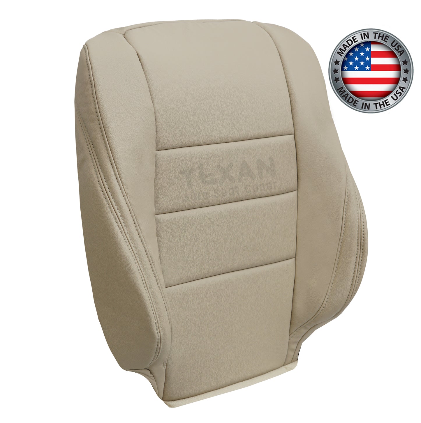 Fits 2008 2009 2010 2011 2012 Honda Accord Passenger Side Lean Back Leather Replacement Seat Cover Tan