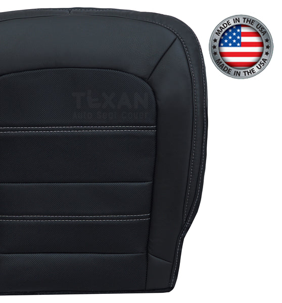 2015-2022 GMC Canyon Denali Passenger Bottom Synthetic Leather Replacement Seat Cover Black