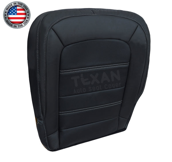 2015-2022 GMC Canyon Denali Passenger Bottom Synthetic Leather Replacement Seat Cover Black