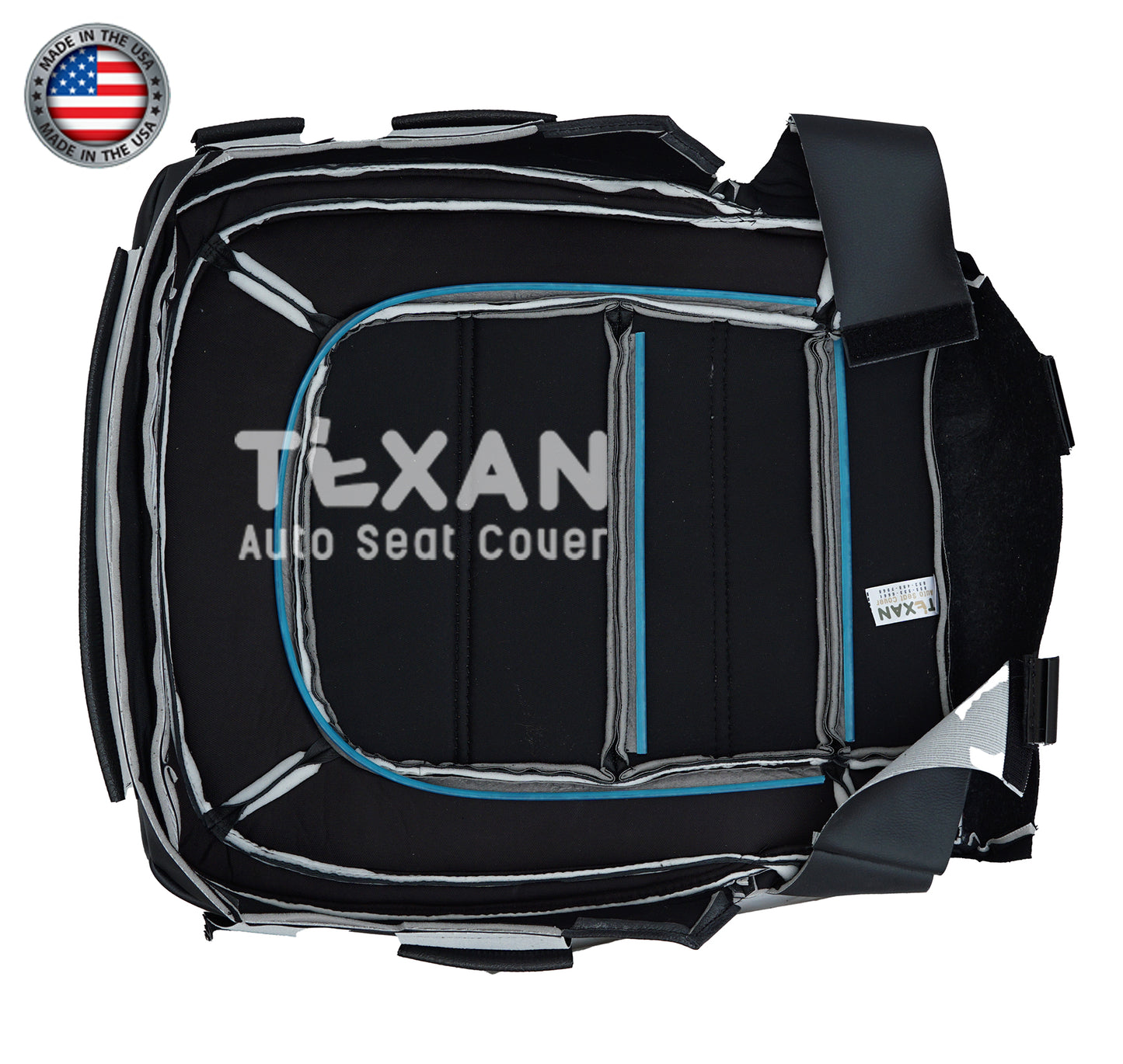 2015-2022 GMC Canyon Denali Passenger Bottom Synthetic Leather Replacement Seat Cover Black