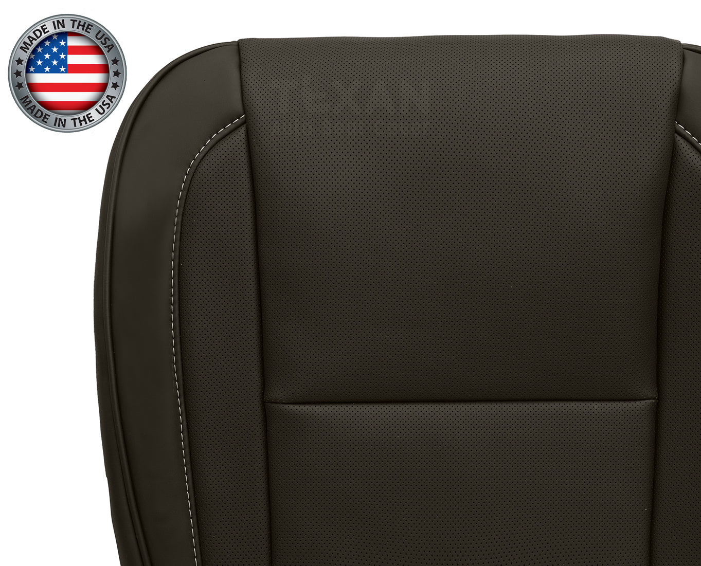 2009-2014 Cadillac Escalade Platinum Driver Bottom Synthetic Leather Seat Cover Brown