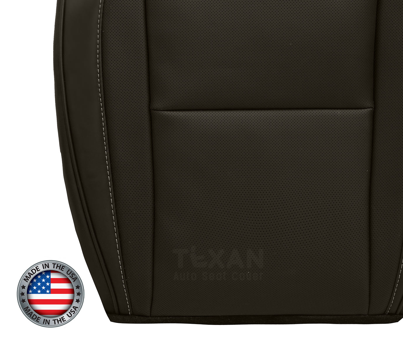 2009-2014 Cadillac Escalade Platinum Driver Bottom Synthetic Leather Seat Cover Brown