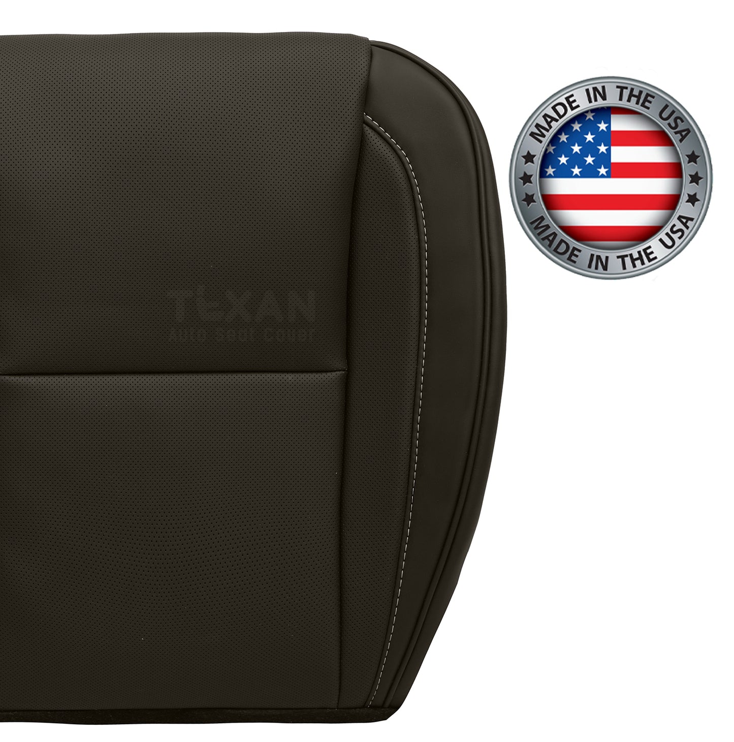 2009-2014 Cadillac Escalade Platinum Driver Bottom Synthetic Leather Seat Cover Brown
