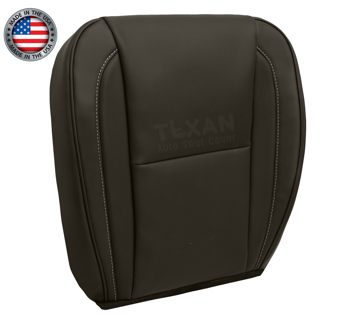 2009-2014 Cadillac Escalade Platinum Driver Bottom Synthetic Leather Seat Cover Brown