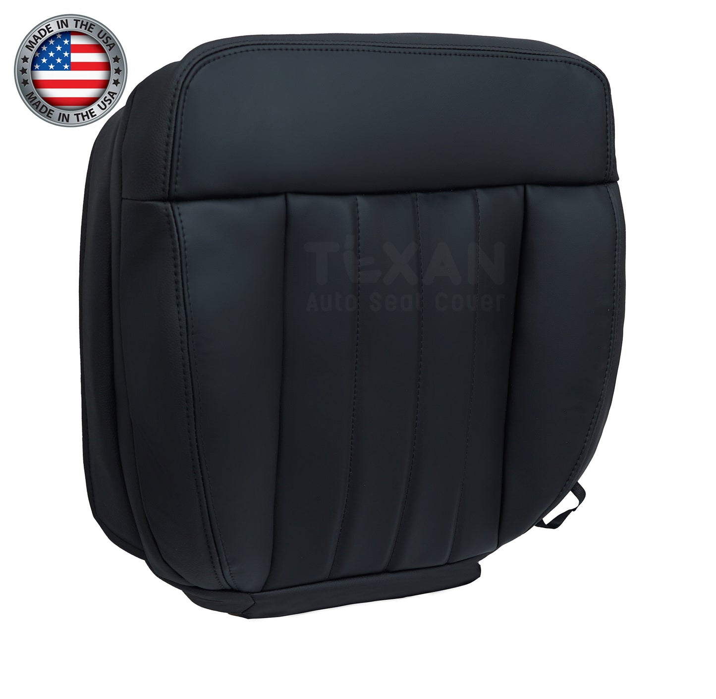 Fits 2006, 2007 Ford F150 Harley Davidson Passenger Side Bottom Leather Seat Cover Black