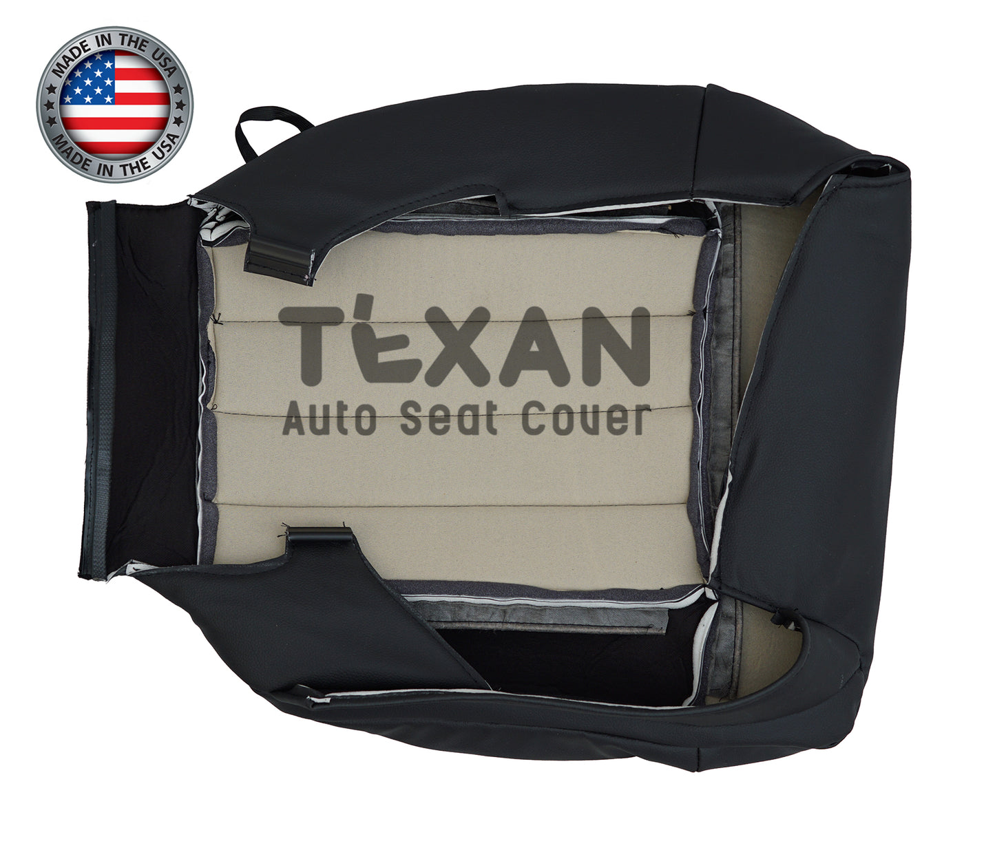 Fits 2006, 2007 Ford F150 Harley Davidson Passenger Side Bottom Leather Seat Cover Black