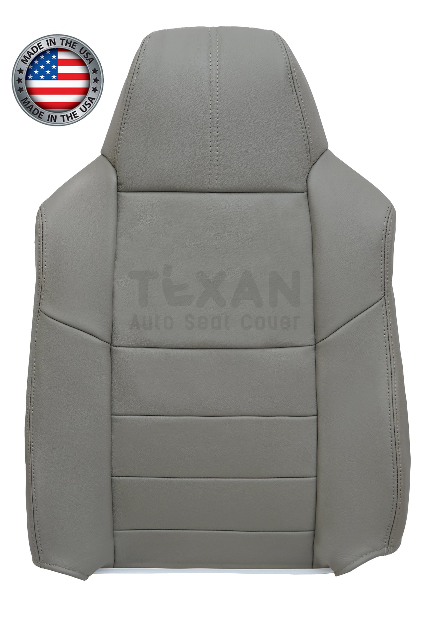 Fits 2008 2009 2010 Ford F250 F350 F450 F550 Lariat XLT Driver Passenger Lean Back Gray Synthetic Leather