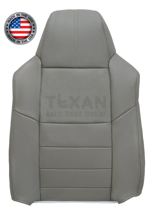 Fits 2008 2009 2010 Ford F250 F350 F450 F550 Lariat XLT Driver Passenger Lean Back Gray Synthetic Leather
