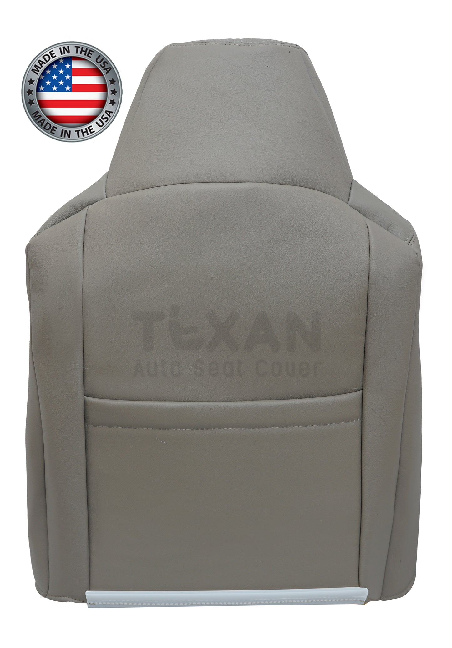 Fits 2008, 2009, 2010 Ford F250 F350 F450 F550 Lariat, XLT Passenger Lean Back Synthetic Leather Seat Cover Gray