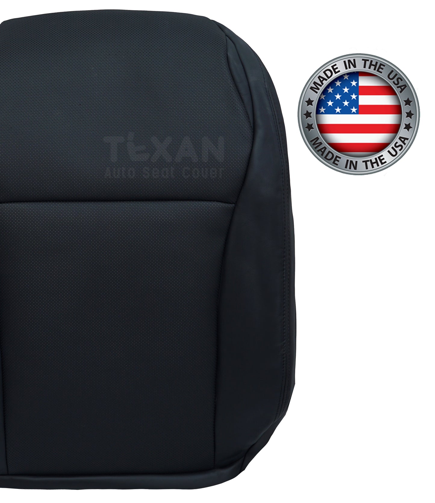 Fits 2008 2009 2010 2011 2012 2013 Toyota Highlander Limited Driver Lean Back Perforated Leather Replacement Seat Cover Black