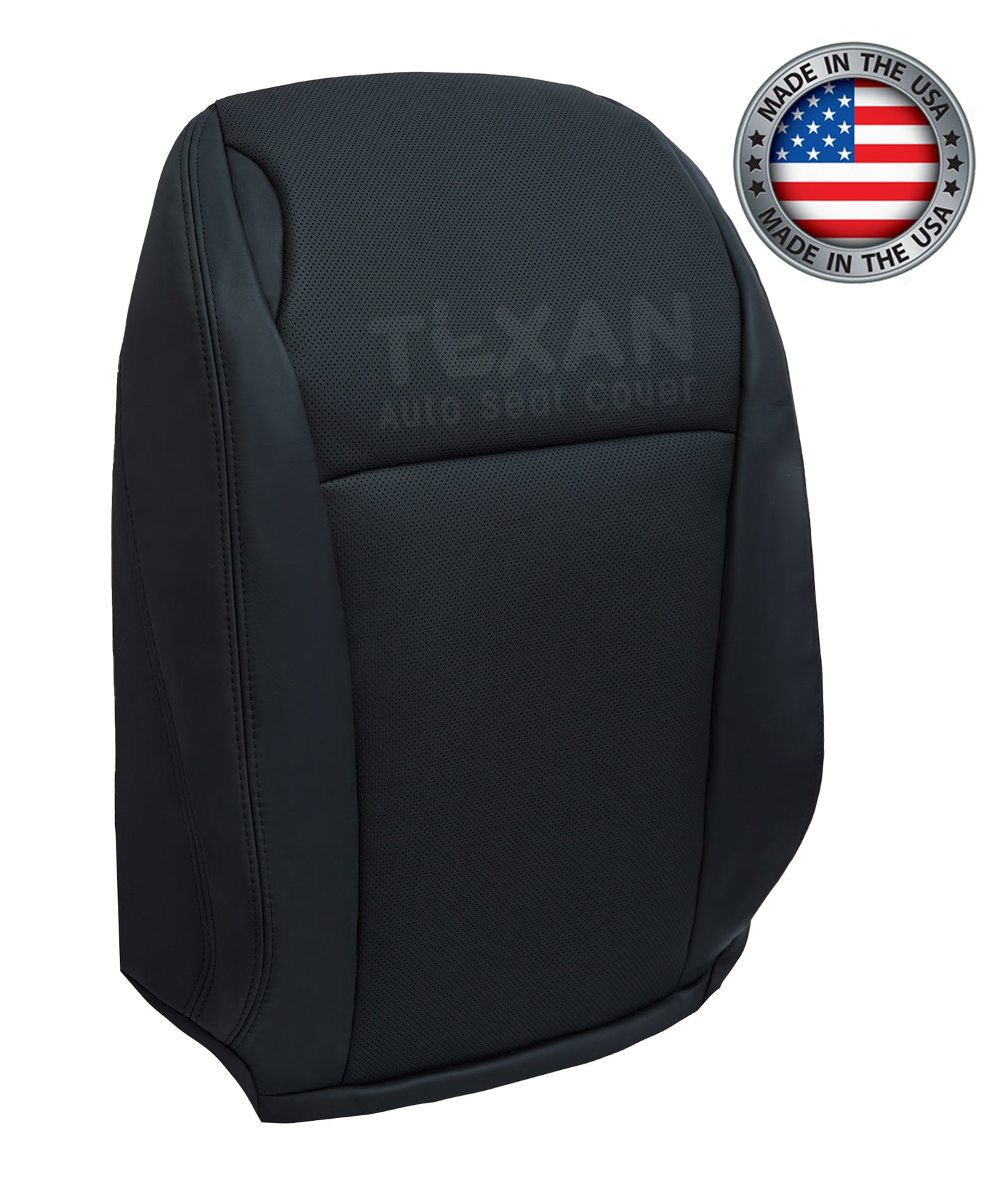 Fits 2008 2009 2010 2011 2012 2013 Toyota Highlander Limited Driver Lean Back Perforated Leather Replacement Seat Cover Black