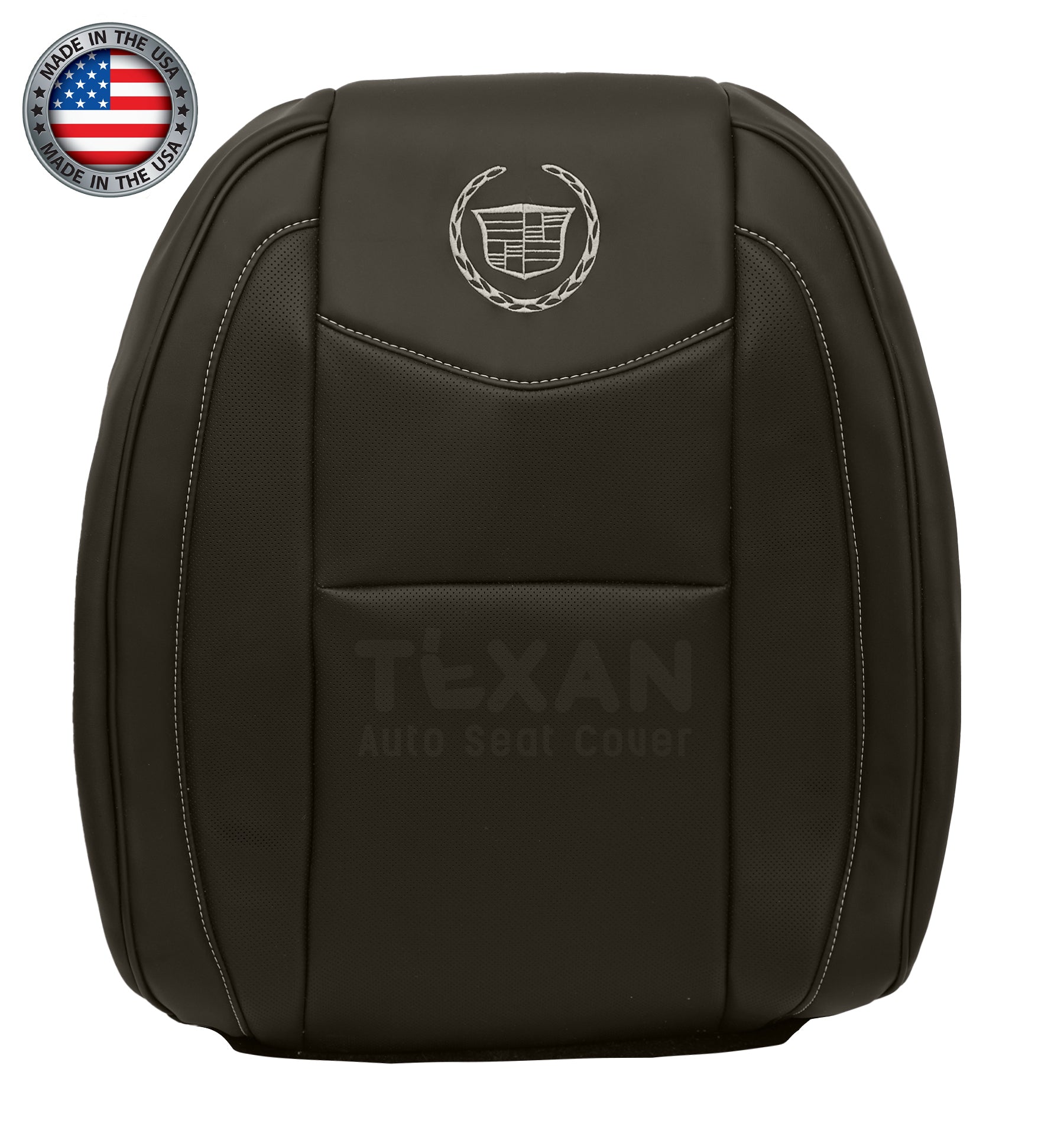 2009-2014 Cadillac Escalade Platinum Lean Back Seat Cover Brown