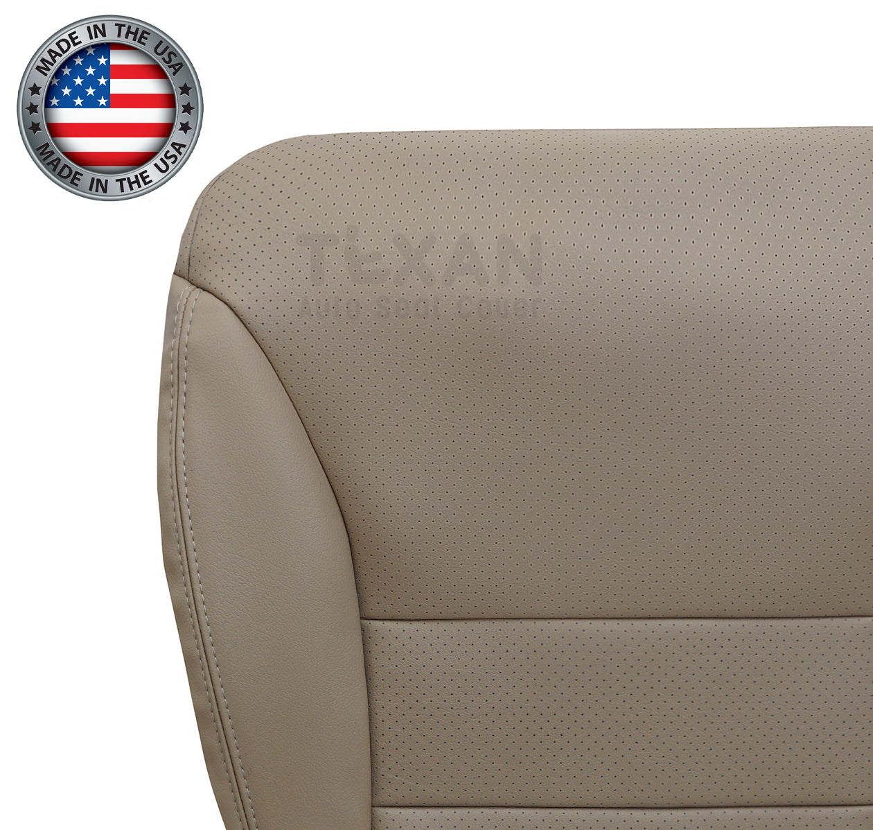 Fits 2005, 2006, 2007 Honda CRV Driver Side Bottom Leather Perforated Replacement Seat Cover Tan
