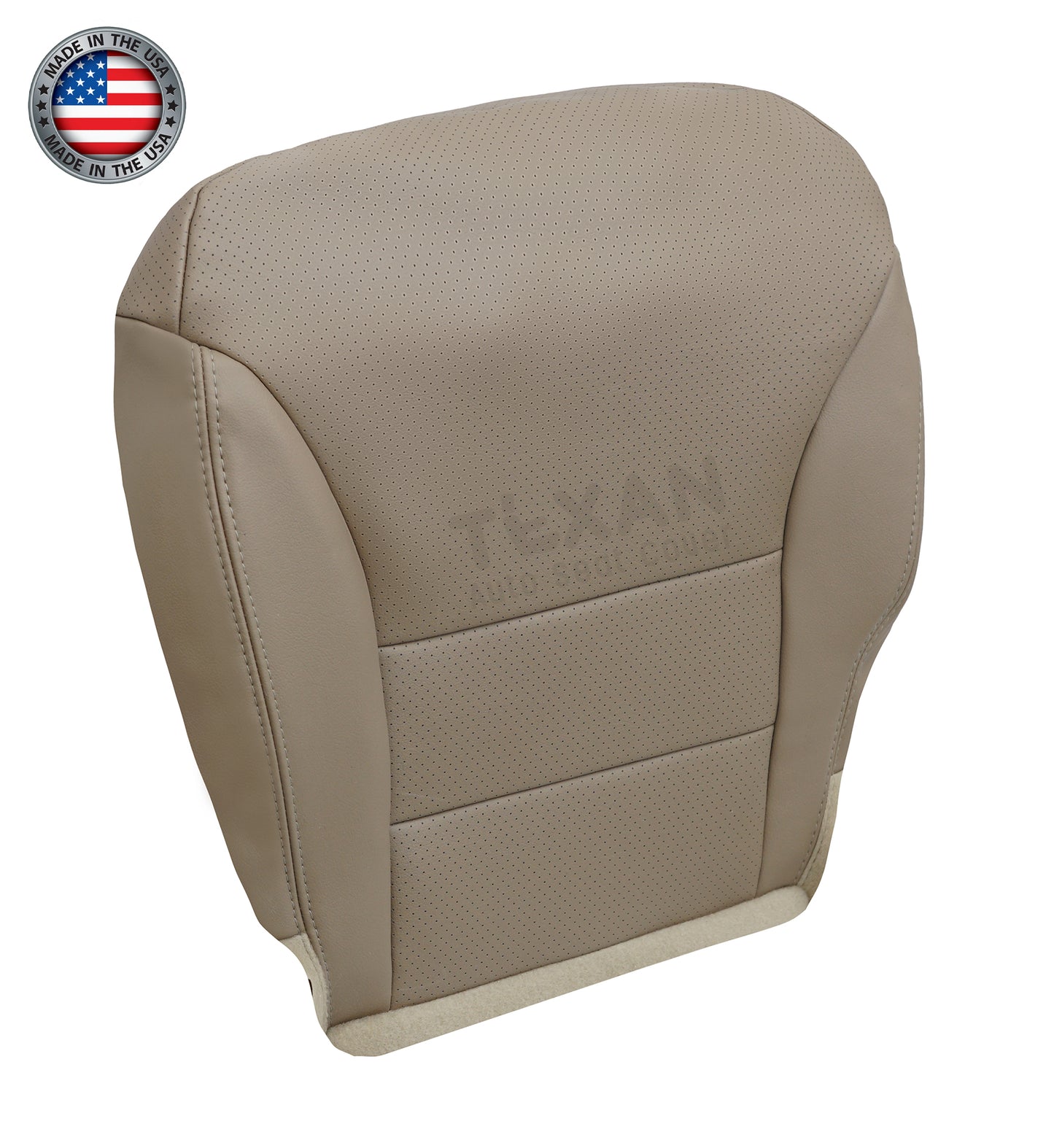 Fits 2005, 2006, 2007 Honda CRV Driver Side Bottom Leather Perforated Replacement Seat Cover Tan