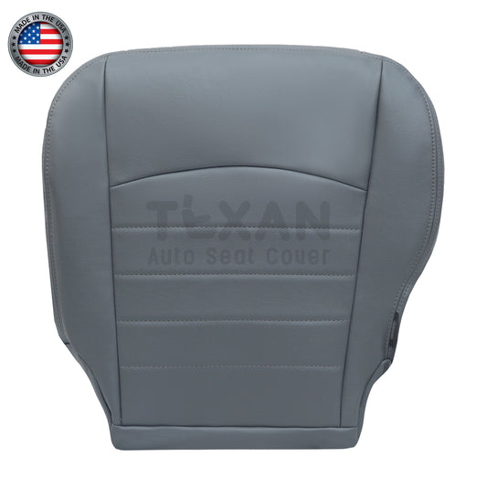 2013-2018 dodge ram w/t front bottom replacement seat cover gray synthetic leather