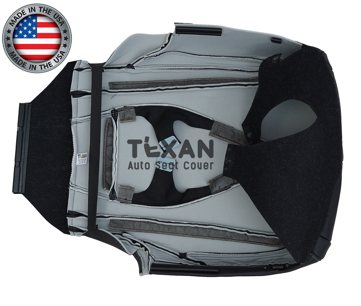 2019-2025 Acura RDX Passenger Side Bottom Perforated Synthetic Leather Seat Cover Black