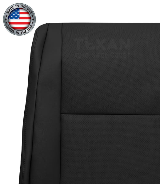 2010-2013 Toyota Tundra Platinum Passenger Side Lean Back Perforated Leather Replacement Seat Cover Black