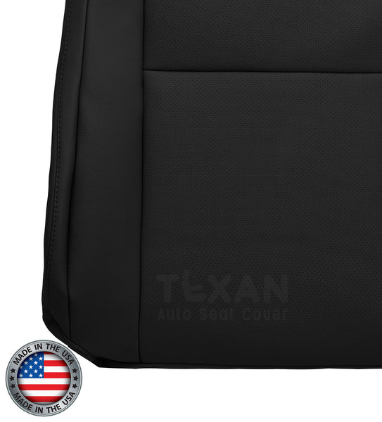 2010-2013 Toyota Tundra Platinum Passenger Side Lean Back Perforated Leather Replacement Seat Cover Black