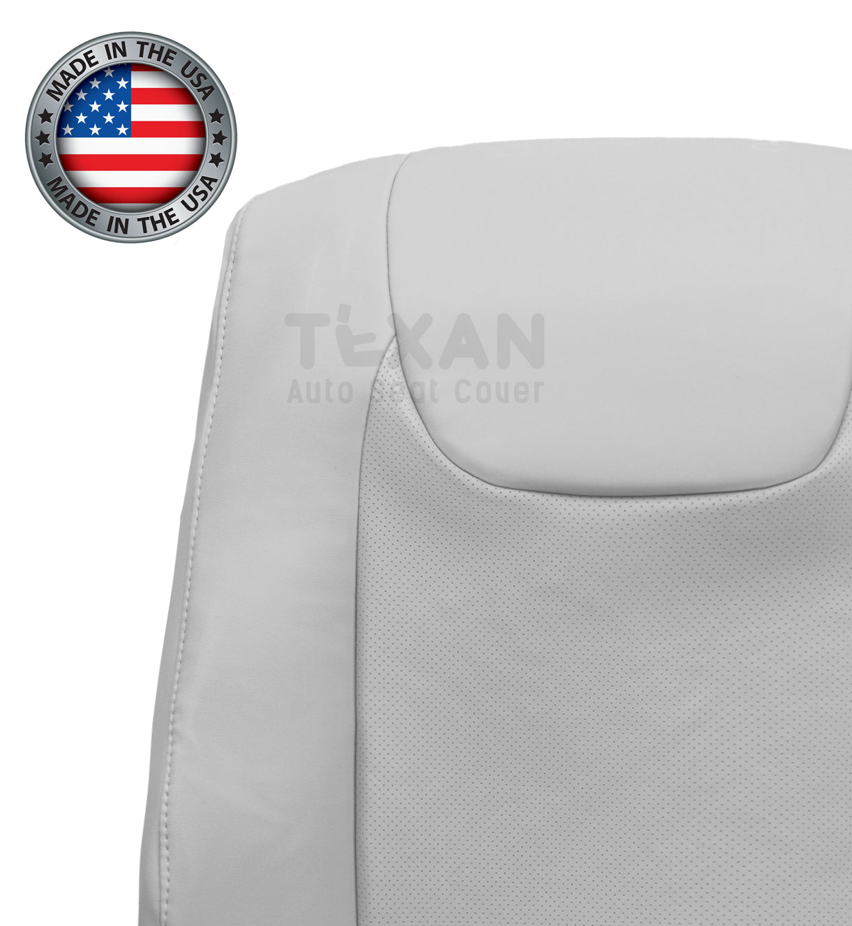 Fits 2010-2015 Lexus RX350 RX450H Driver Lean Back Synthetic Leather Seat Cover Gray