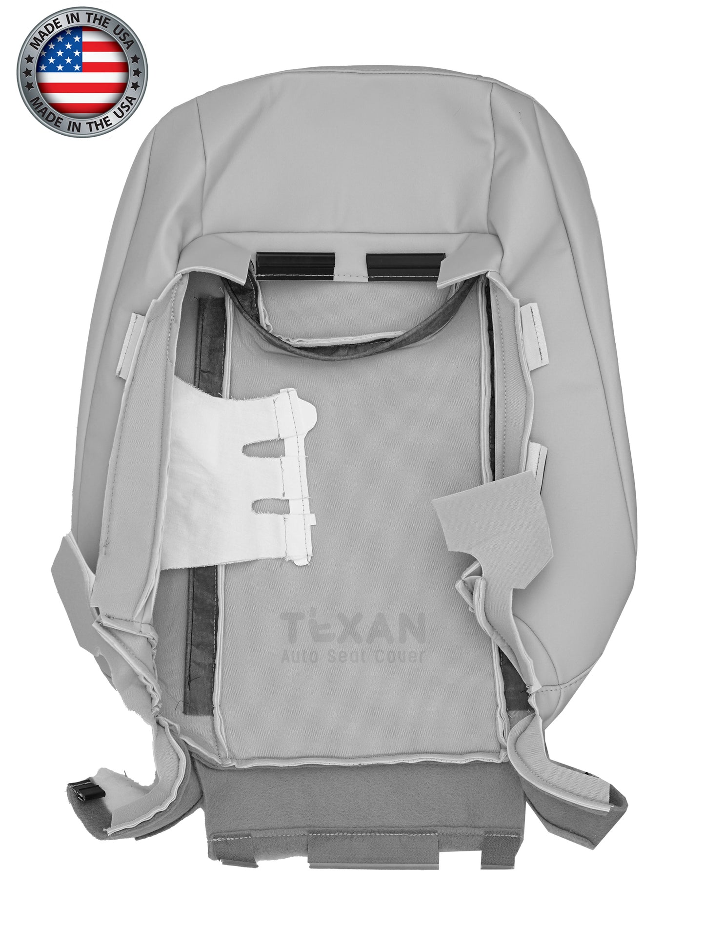 Fits 2010-2015 Lexus RX350 RX450H Driver Lean Back Synthetic Leather Seat Cover Gray