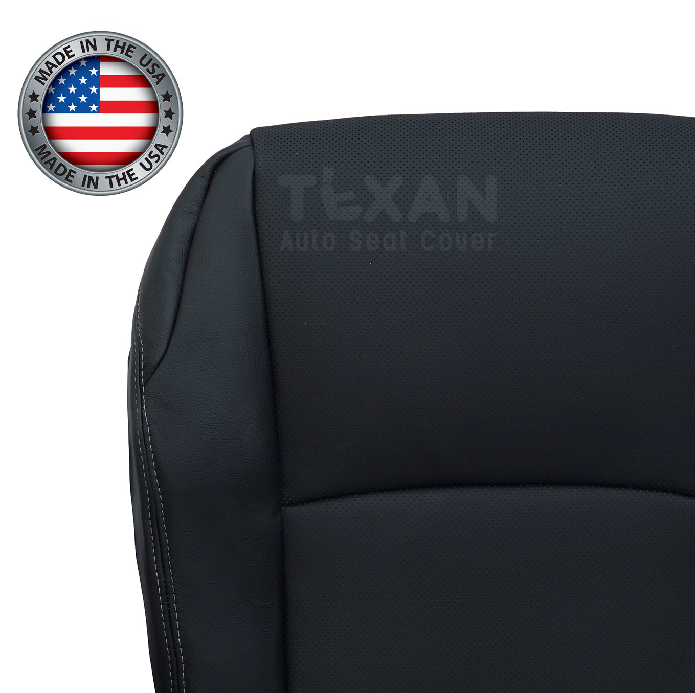 Toyota 4Runner 2014-2019 Passenger Bottom Leather Seat Cover Black | Perforated OEM Fit