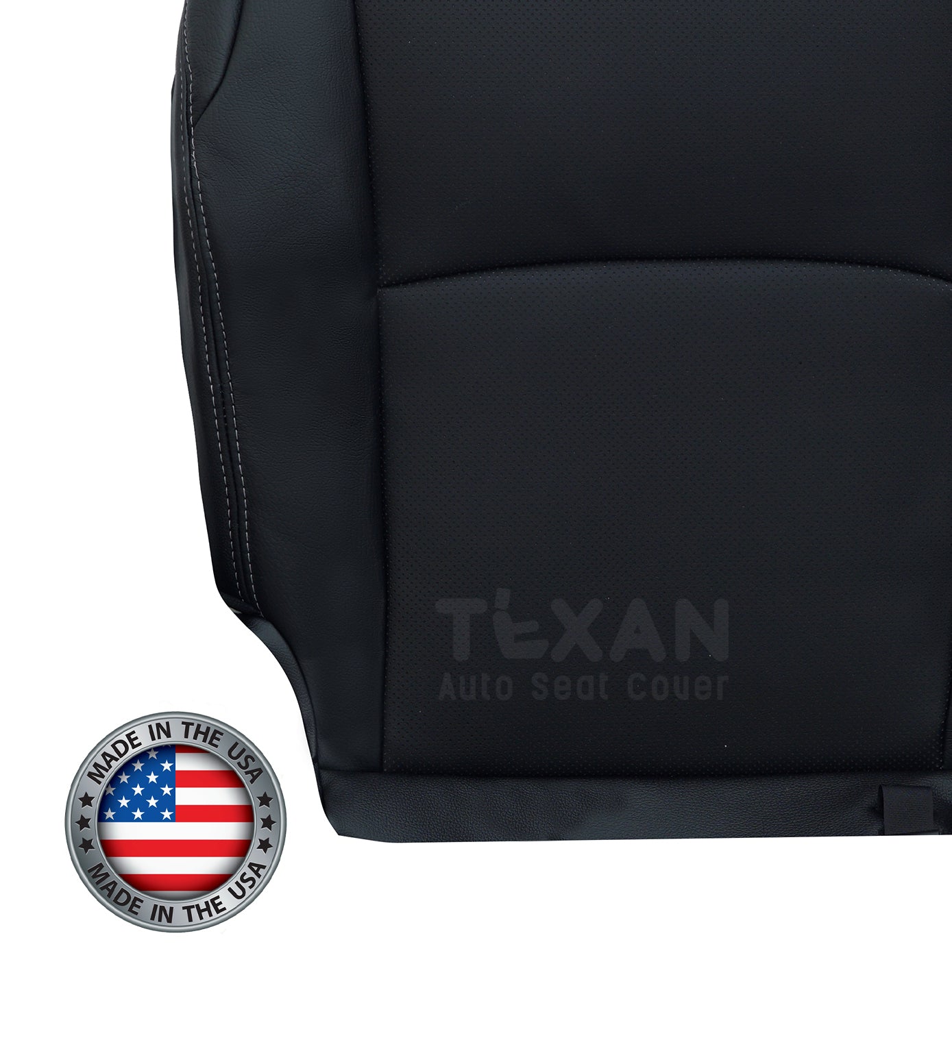 Toyota 4Runner 2014-2019 Passenger Bottom Leather Seat Cover Black | Perforated OEM Fit